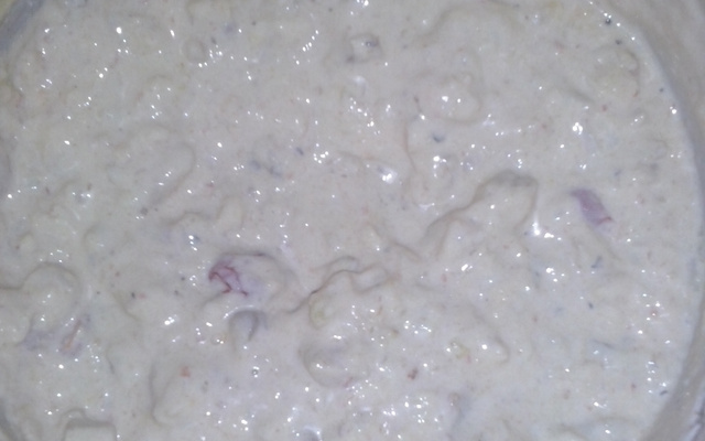 Merluza com creme de leite