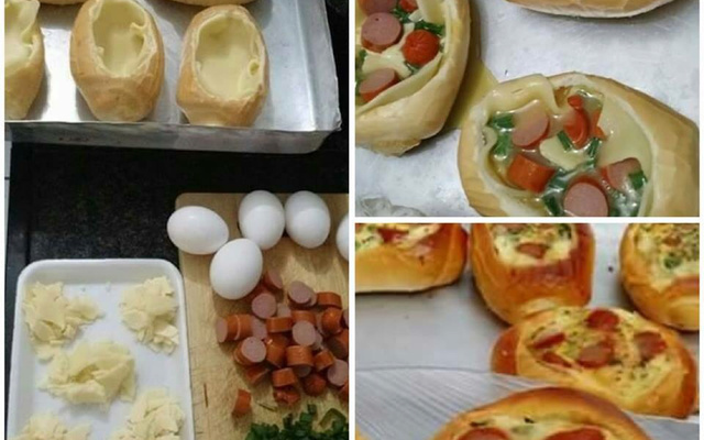 Omelete no pão