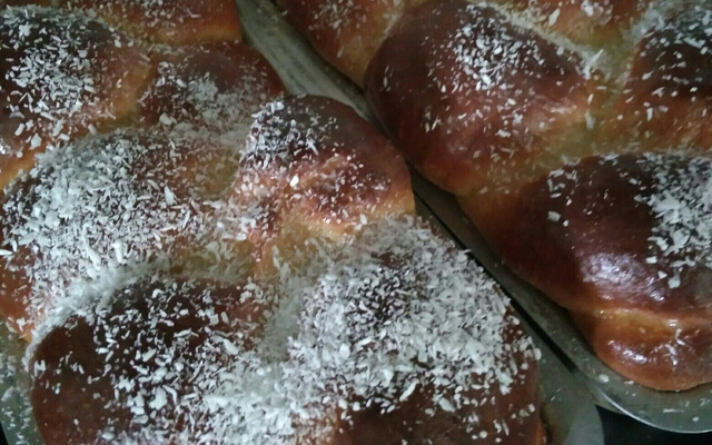 Pão doce de leite condensado de liquidificador