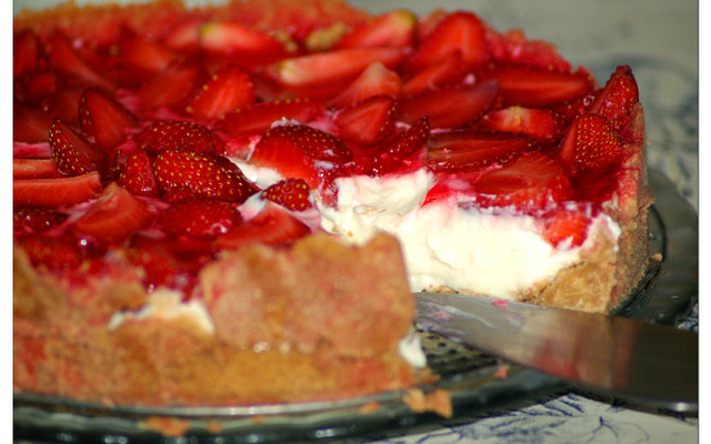 Torta de morango maravilhosa