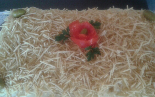 Bolo salgado com pão de forma