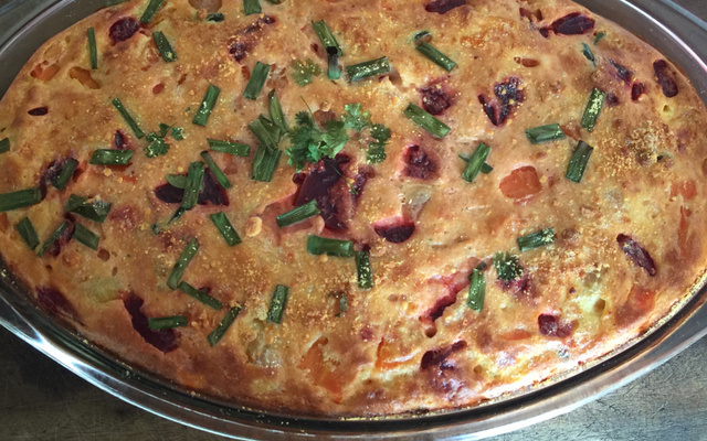 Souflé de legumes delicioso