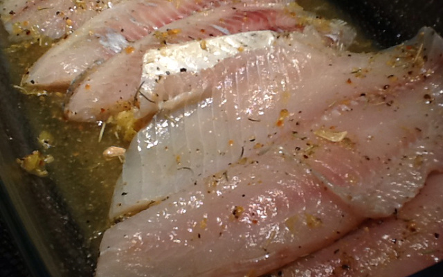 Filé de Peixe ao molho de alcaparras