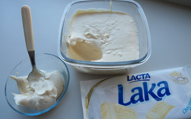 Mousse de chocolate branco