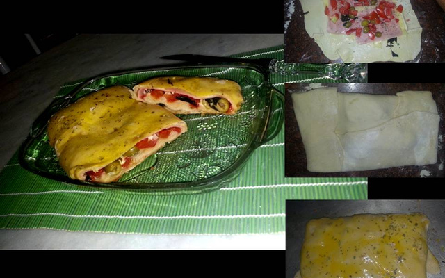 Focaccia recheada da Carol