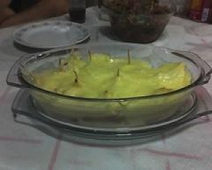 Alho - poró gratinado