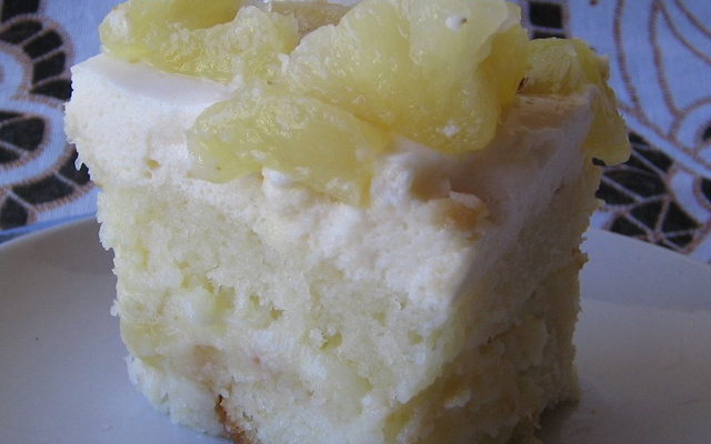 Sobremesa gelada de abacaxi