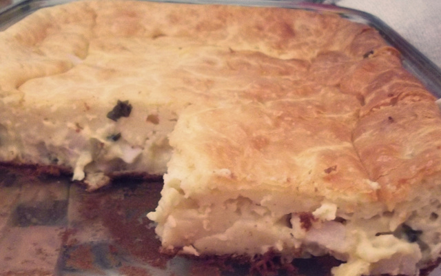 Assado cremoso de palmito