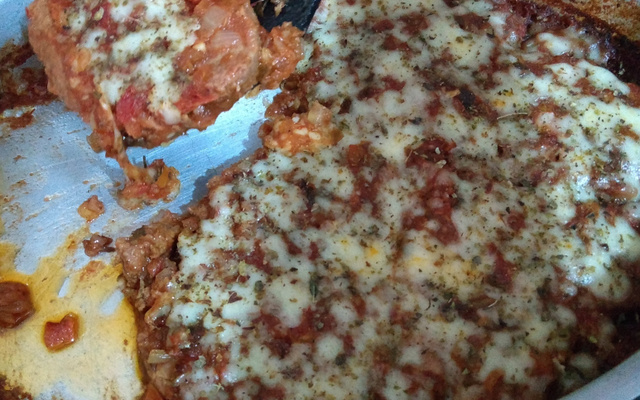 Carne de hambúrguer assada ao molho