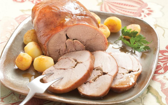 Vitela assada ao vinho