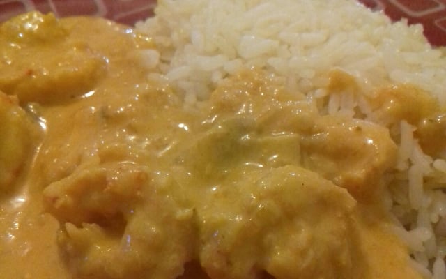 Estrogonofe de camarão