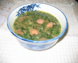 Sopa de espinafre fácil