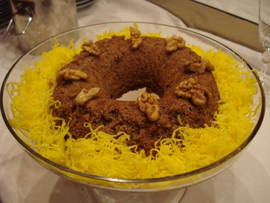 Bolo de nozes chique da Neneli