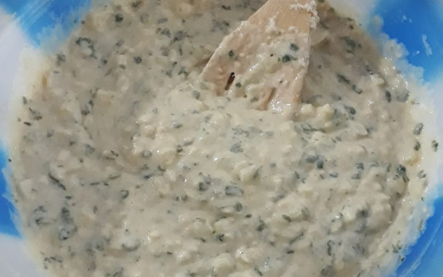 Bolinho de espinafre da D. Débora