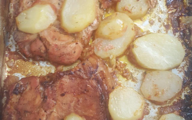 Bisteca de forno ao molho shoyu