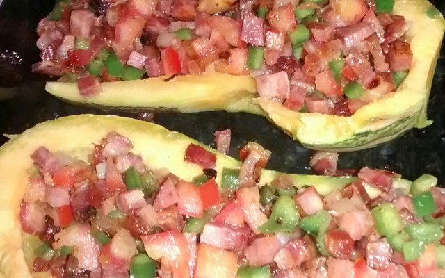 Abobrinha recheada supimpa