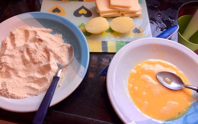 Batata frita recheada