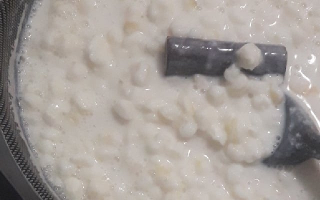 Canjica sem panela de pressão