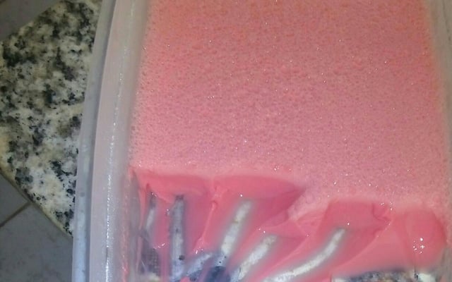 Gelatina com creme de leite