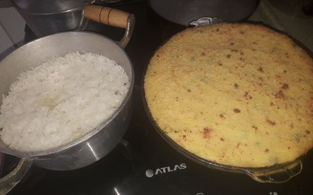 Escondidinho de carne aranha desfiada