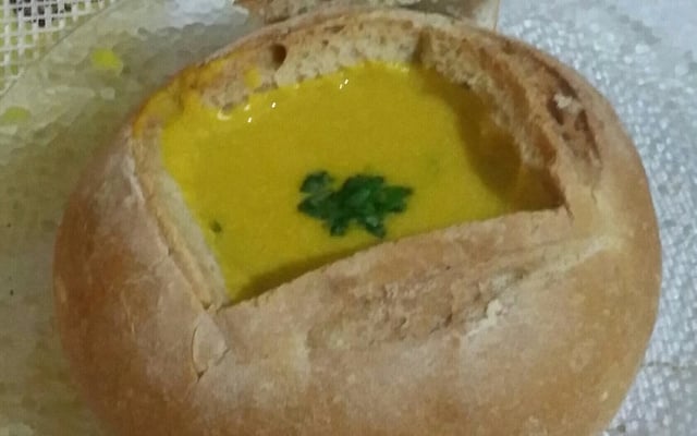 Sopa creme de abóbora