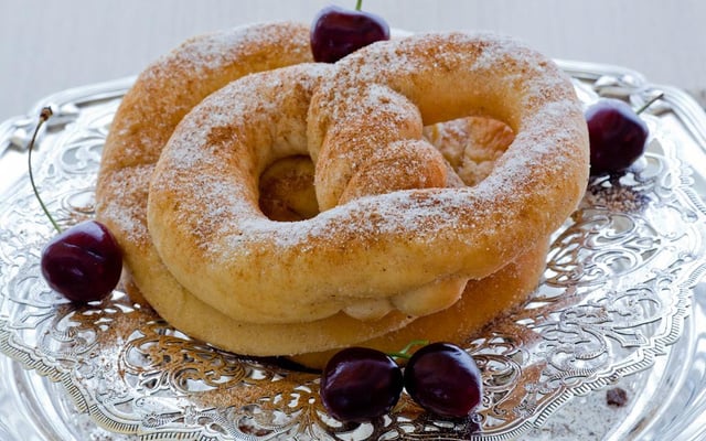 Pretzel de açúcar e canela