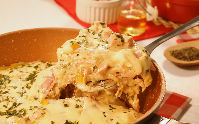 Lasanha de frigideira