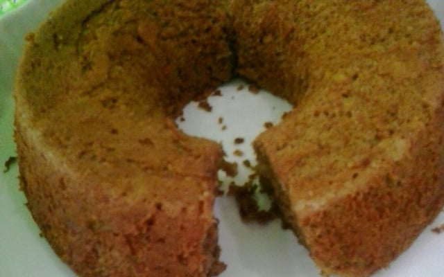 Bolo integral com iogurte e banana