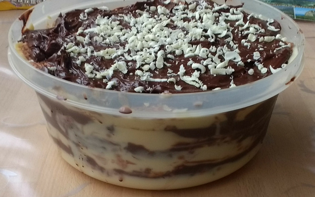 Pavê de baunilha e chocolate