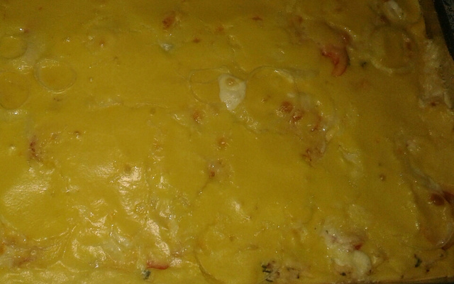 Torta cremosa de frango de liquidificador
