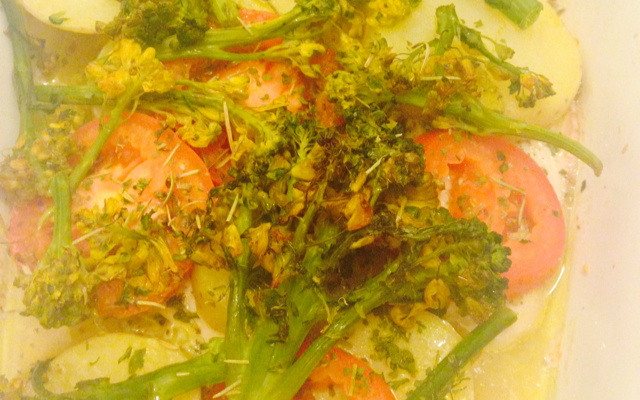 Filé de peixe ao forno