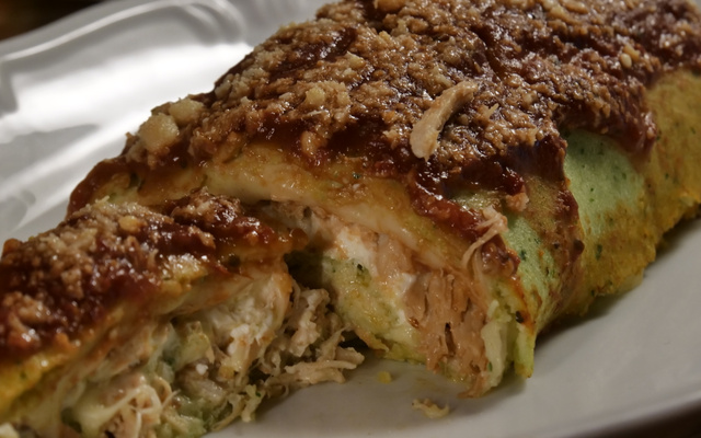 Rocambole de Sobras de Arroz