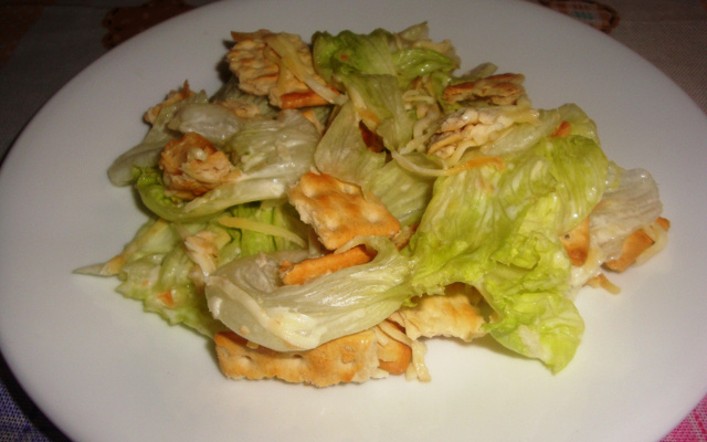 Salada de biscoito cream cracker