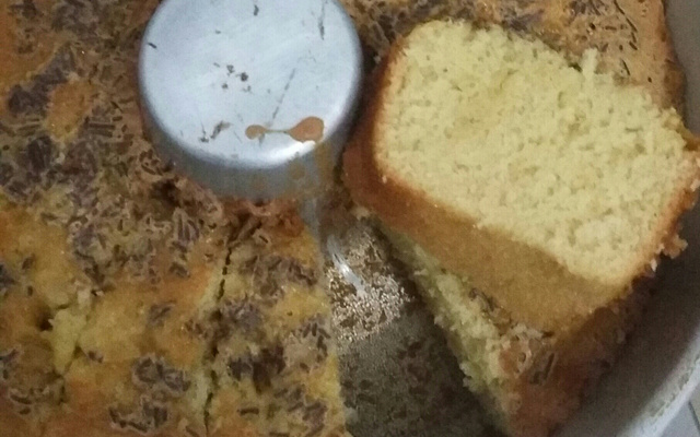 bolo de baunilha no liquidificador