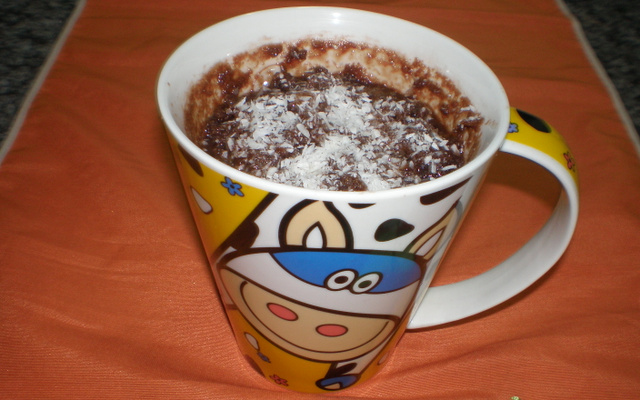 Bolo de caneca de chocolate