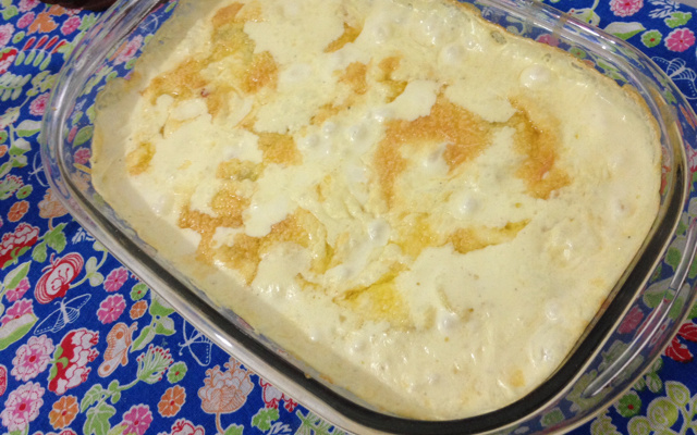 Batata suzy com creme de queijo