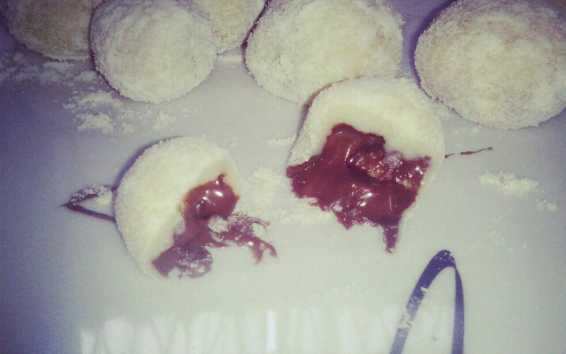 Brigadeiro de leite em pó com creme de avelã