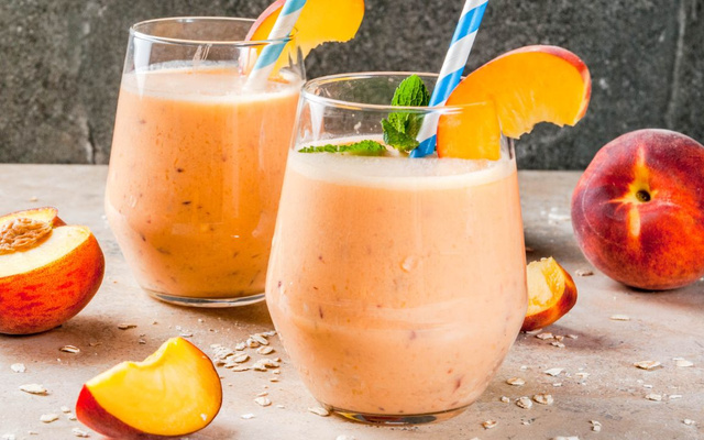 Batida de pêssego fácil