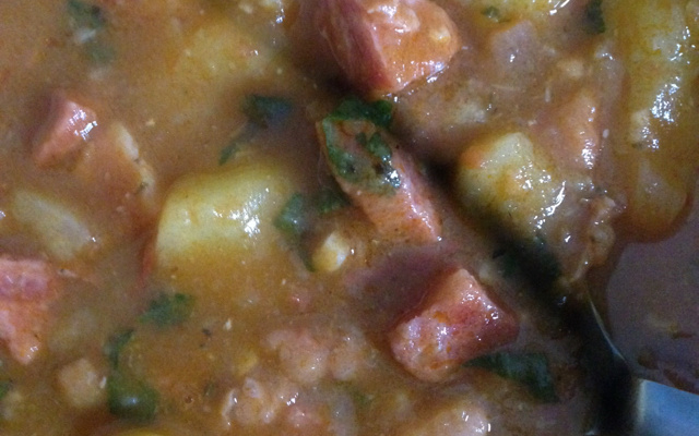 Sopa de ervilha simples