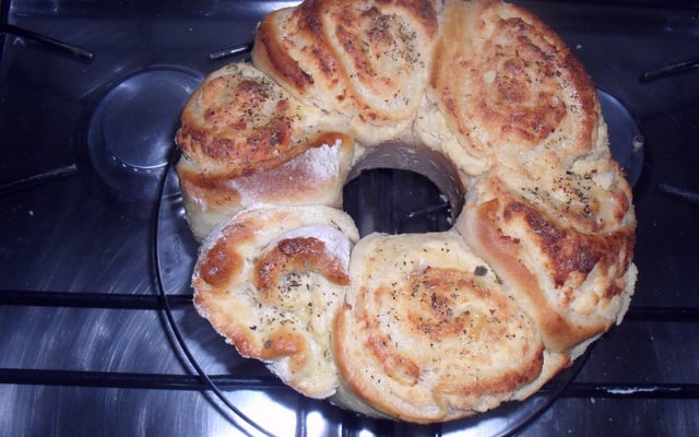 Rosca de queijo parmesão