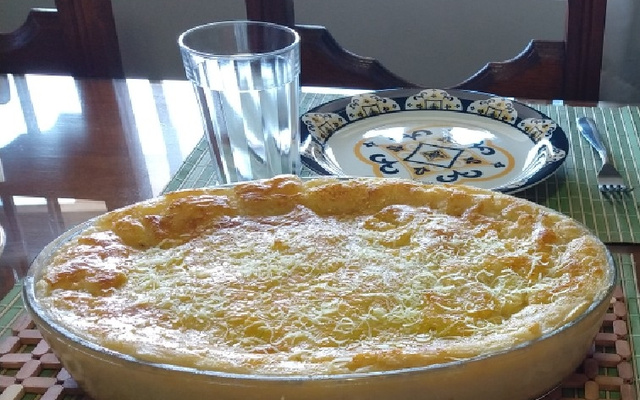 Torta de forno de aipim com carne