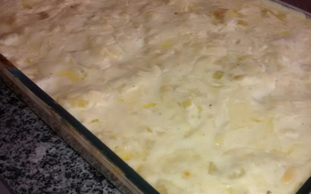 Lasanha com Alho Poró