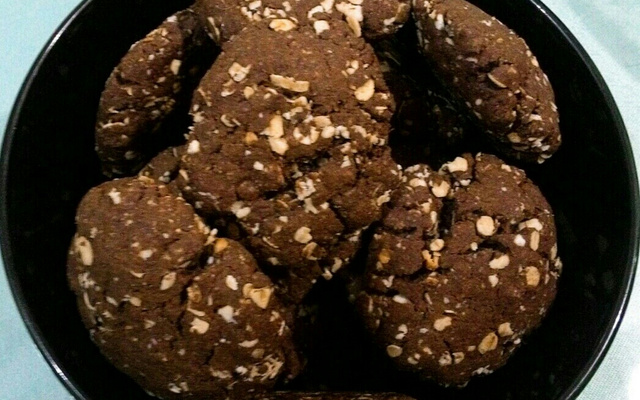 Biscoitos de aveia e chocolate
