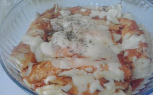 Panqueca fácil de presunto e queijo