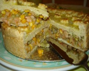 Torta de camarão