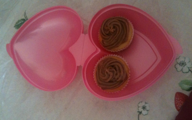 Minibolo de Milka com avelãs