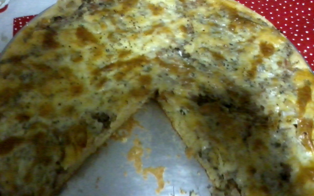 Torta -Pizza rápida de sardinha