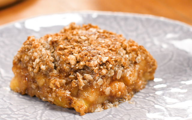 Torta de maçã crocante fit