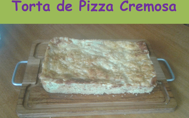 Torta de pizza cremosa do chef Duzão