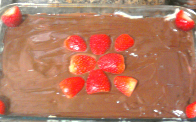 Bombom aberto especial de morango